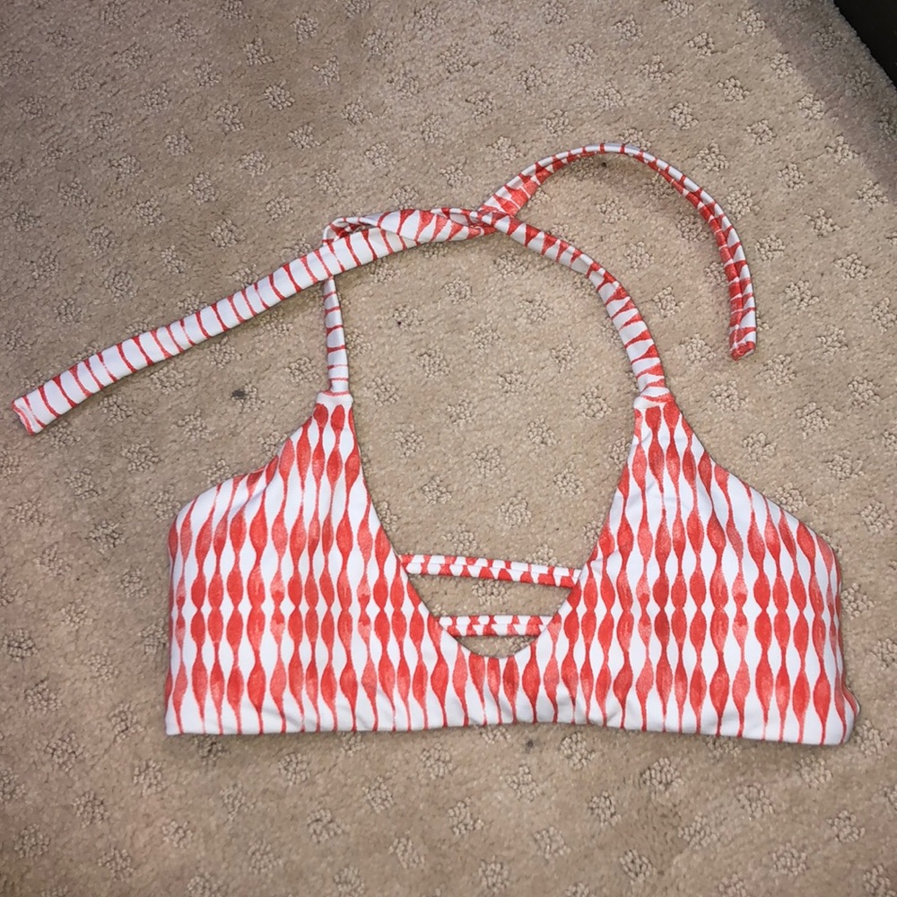 Midori Bikinis orange printed top